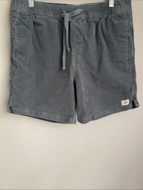 Katin Men's Slate Blue Drawstring Corduroy Shorts Size Medium